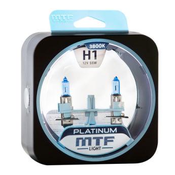 Автомобильные галогеновые лампы MTF light Platinum 3800K H1