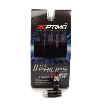   Optima Premium W5W PH Chip2 Can Bus 12V 5100K