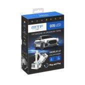 Светодиодные лампы MTF light MaxBeam Can Bus D3S/D3R 35W 4500Lm 6000K