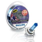 Галогеновые лампы PHILIPS MasterDuty Blue Vision H4 24V