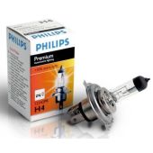 Галогеновые лампы PHILIPS Premium+30% extra light H4